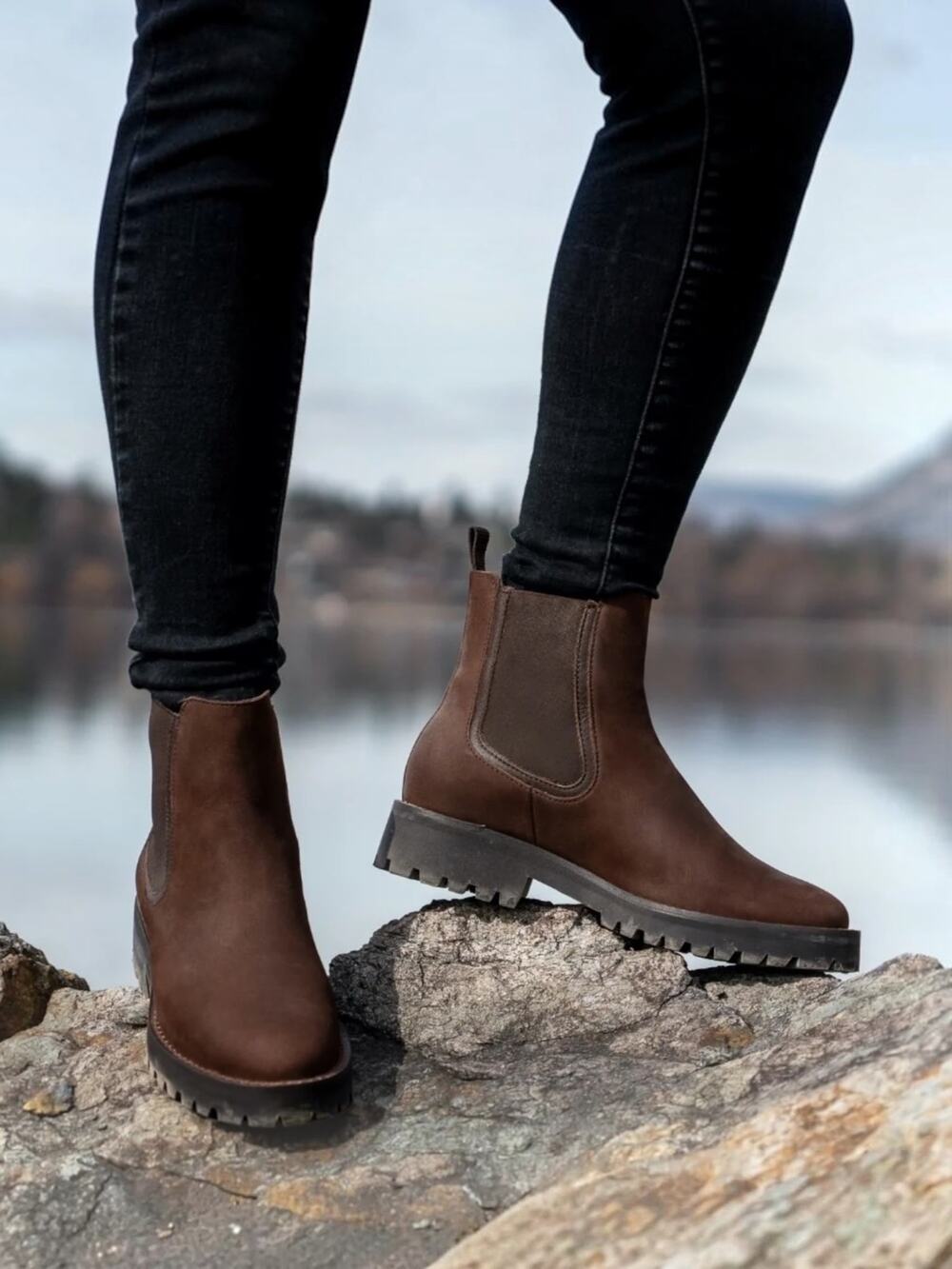 Thursday Boot Company Legend Nubuck Leather Chelsea Boots Truffle Size 8